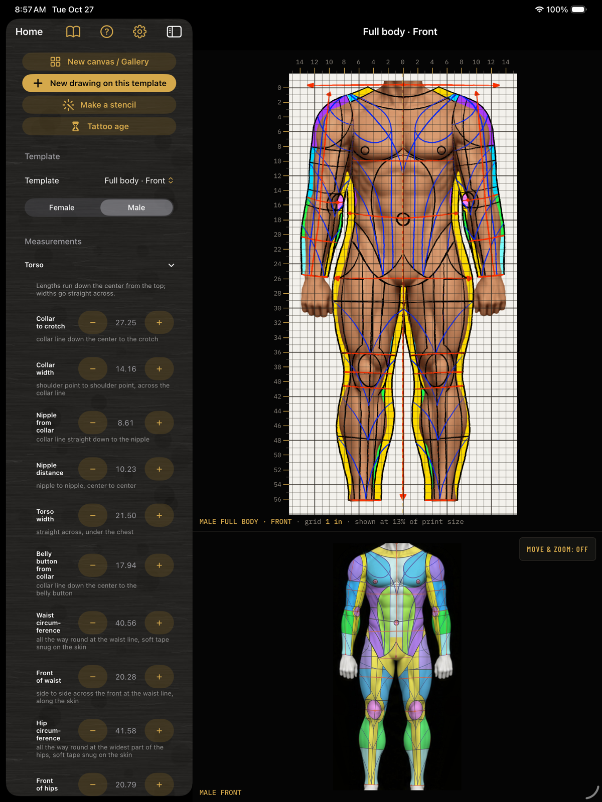 Body Wrap — Tattoo Template App for iPad | Terry Ribera