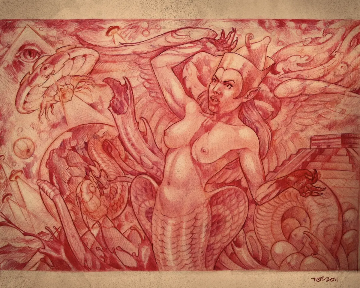 Custom tattoo design sketch 23 from a drawing consultation with Terry Ribera at Remington Tattoo, San Diego