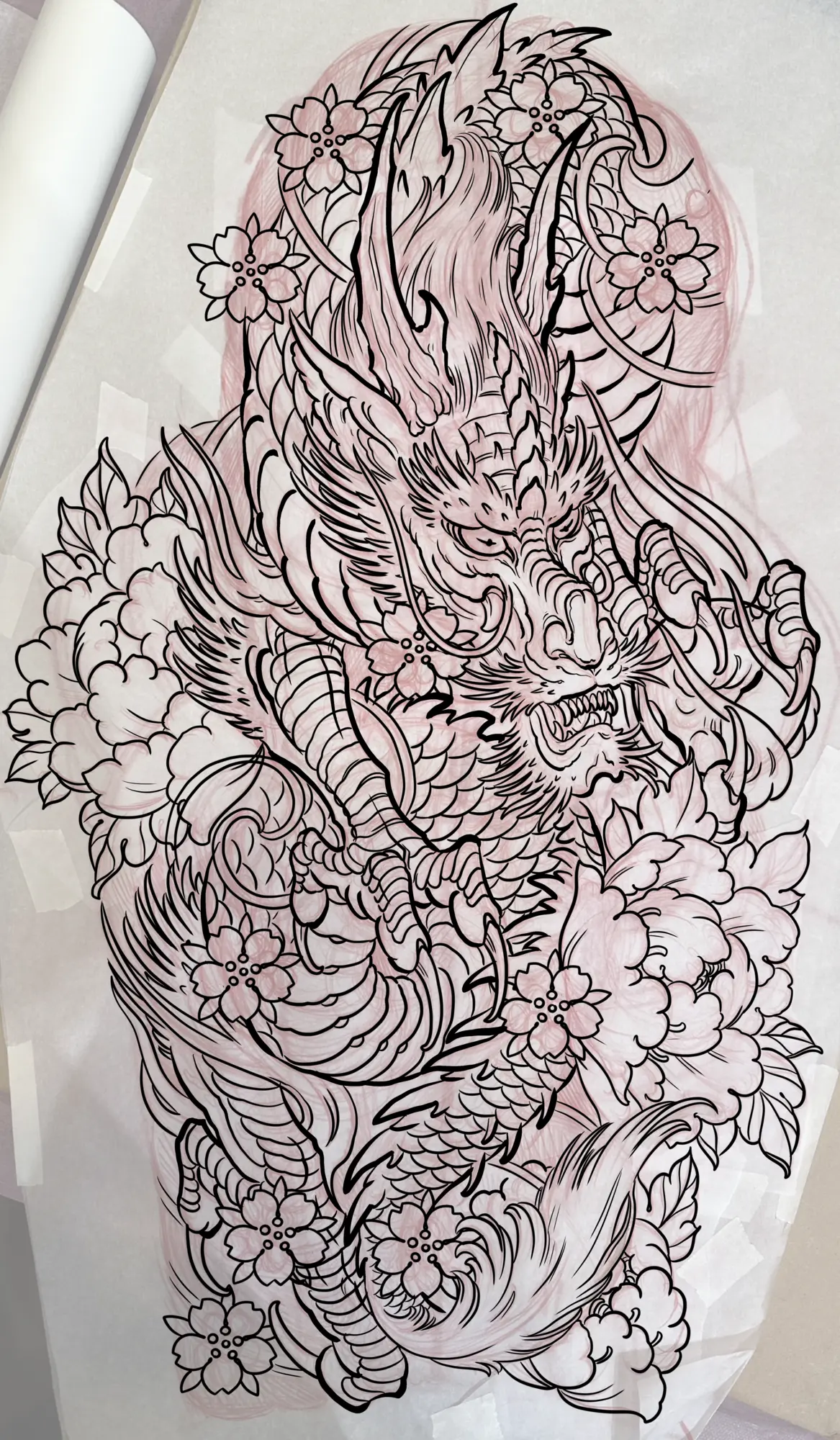 Custom tattoo design sketch 25 from a drawing consultation with Terry Ribera at Remington Tattoo, San Diego